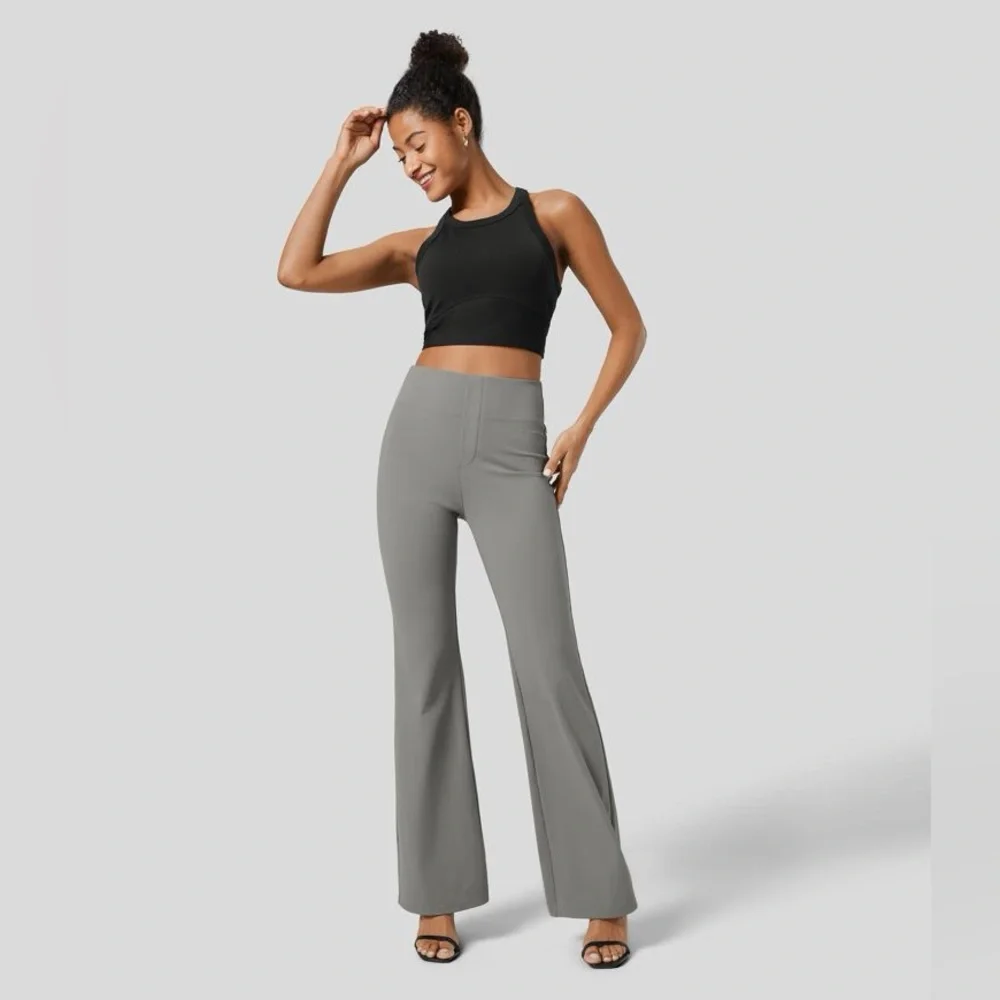 Halara Halara Flex™ High Waisted Back Side Pocket Slight Flare Work Pants - Picture 6 of 7